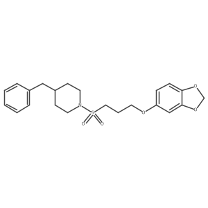 1-((3-(Benzo[d][1,3]dioxol-5-yloxy)propyl)sulfonyl)-4-benzylpiperidine Structure