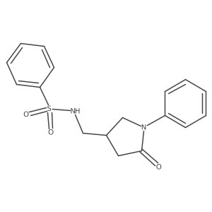 N-[(5-oxo-1-phenylpyrrolidin-3-yl)methyl]benzenesulfonamide Structure