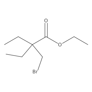 Ethyl 2-(bromomethyl)-2-ethylbutanoate Structure