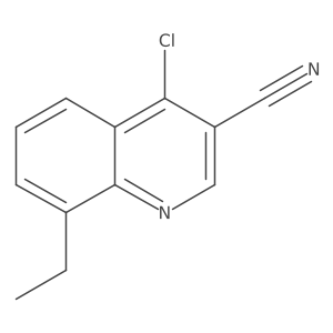 4-Chloro-8-ethylquinoline-3-carbonitrile Structure