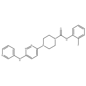 N-(2-fluorophenyl)-4-(6-(pyridin-3-ylamino)pyridazin-3-yl)piperazine-1-carboxamide Structure