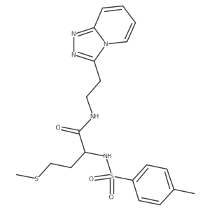 N~2~-[(4-methylphenyl)sulfonyl]-N-[2-([1,2,4]triazolo[4,3-a]pyridin-3-yl)ethyl]methioninamide Structure