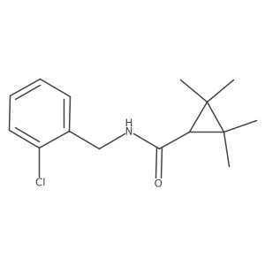 N-[(2-chlorophenyl)methyl]-2,2,3,3-tetramethylcyclopropane-1-carboxamide结构式