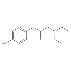 4-[2-(Diethylamino)-1-methylethoxy]benzenamine结构式