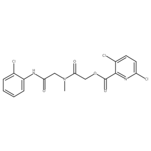 ({[(2-Chlorophenyl)carbamoyl]methyl}(methyl)carbamoyl)methyl 3,6-dichloropyridine-2-carboxylate Structure