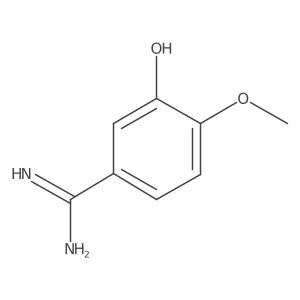 3-Hydroxy-4-methoxybenzene-1-carboximidamide Structure