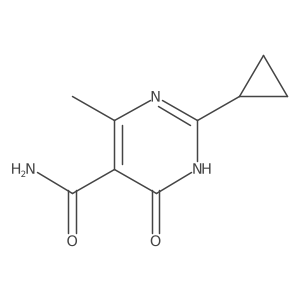 2-Cyclopropyl-4-hydroxy-6-methylpyrimidine-5-carboxamide Structure