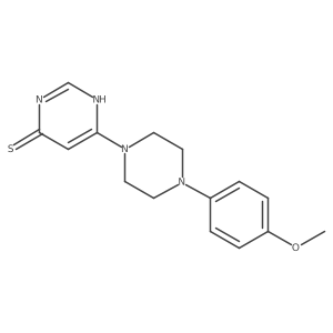 6-[4-(4-methoxyphenyl)piperazin-1-yl]pyrimidine-4(3H)-thione Structure