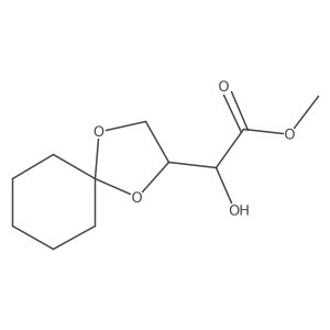 methyl (2R)-2-[(3R)-1,4-dioxaspiro[4.5]decan-3-yl]-2-hydroxyacetate结构式