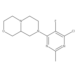 4-[(9aS)-octahydropyrazino[2,1-c][1,4]oxazin-8-yl]-6-chloro-5-fluoro-2-methylpyrimidine Structure