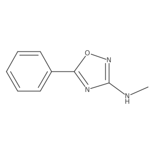 N-methyl-5-phenyl-1,2,4-oxadiazol-3-amine结构式
