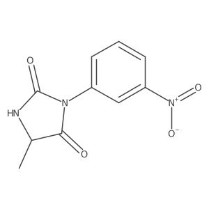 5-Methyl-3-(3-nitrophenyl)-1,3-diazolidine-2,4-dione结构式