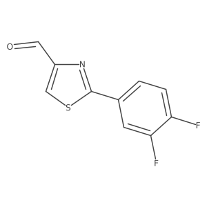 2-(3,4-Difluorophenyl)thiazole-4-carbaldehyde Structure