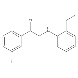 I+/--[[(2-Ethylphenyl)amino]methyl]-3-fluorobenzenemethanol Structure