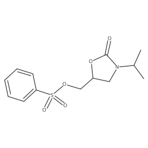 3-(1-Methylethyl)-5-[[(phenylsulfonyl)oxy]methyl]-2-oxazolidinone Structure