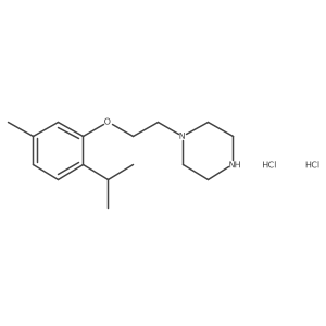 1-[2-(2-Isopropyl-5-methyl-phenoxy)-ethyl]-piperazine dihydrochloride Structure