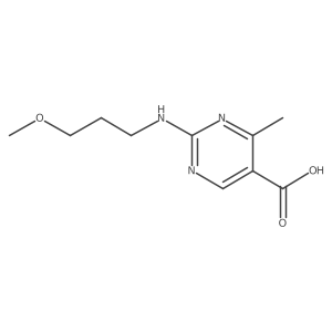 2-[(3-Methoxypropyl)amino]-4-methylpyrimidine-5-carboxylic acid Structure