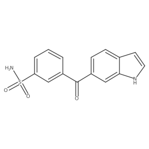 3-(1h-Indole-6-carbonyl)-benzenesulfonamide结构式