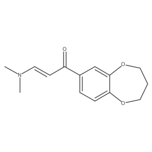 (2E)-1-(3,4-dihydro-2H-1,5-benzodioxepin-7-yl)-3-(dimethylamino)prop-2-en-1-one结构式
