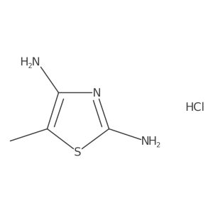 5-Methyl-2,4-thiazolediamine hydrochloride结构式
