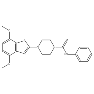4-(4,7-dimethoxybenzo[d]thiazol-2-yl)-N-phenylpiperazine-1-carboxamide Structure