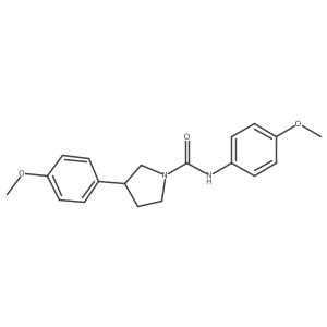 N,3-bis(4-methoxyphenyl)pyrrolidine-1-carboxamide Structure