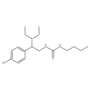 N-[2-(4-Chlorophenyl)-2-(diethylamino)ethyl]-Na(2)-(2-methoxyethyl)urea结构式
