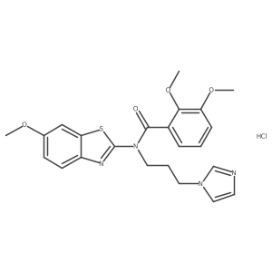 N-(3-(1H-imidazol-1-yl)propyl)-2,3-dimethoxy-N-(6-methoxybenzo[d]thiazol-2-yl)benzamide hydrochloride结构式
