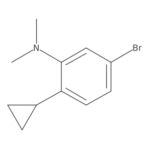 5-bromo-2-cyclopropyl-N,N-dimethylbenzenamine Structure