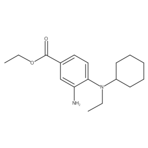 Ethyl 3-amino-4-[cyclohexyl(ethyl)amino]benzoate结构式