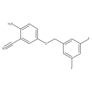 2-Amino-5-[(3,5-difluorobenzyl)oxy]benzonitrile Structure