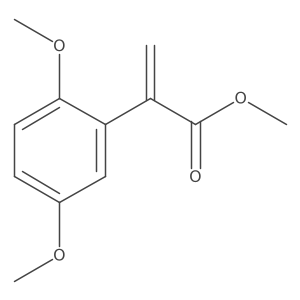 Methyl 2,5-dimethoxy-I+/--methylenebenzeneacetate Structure