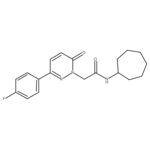 N-cycloheptyl-2-(3-(4-fluorophenyl)-6-oxopyridazin-1(6H)-yl)acetamide Structure