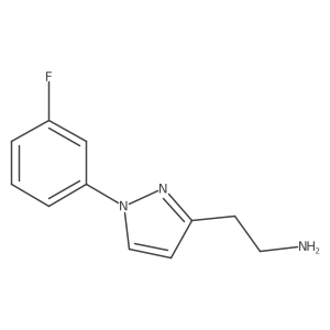 2-[1-(3-fluorophenyl)-1H-pyrazol-3-yl]ethan-1-amine Structure