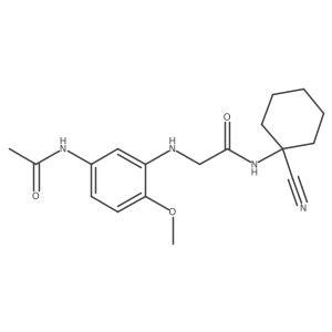 N-(1-cyanocyclohexyl)-2-[(5-acetamido-2-methoxyphenyl)amino]acetamide结构式