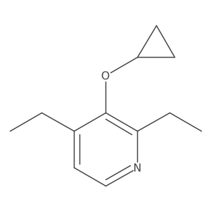 3-Cyclopropoxy-2,4-diethylpyridine结构式