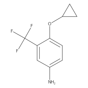 4-Cyclopropoxy-3-(trifluoromethyl)aniline Structure