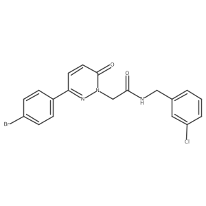 2-[3-(4-bromophenyl)-6-oxopyridazin-1(6H)-yl]-N-(3-chlorobenzyl)acetamide Structure