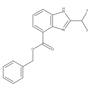 benzyl 2-(difluoromethyl)-1H-benzimidazole-4-carboxylate结构式