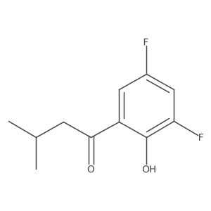 1-(3,5-Difluoro-2-hydroxyphenyl)-3-methylbutan-1-one Structure
