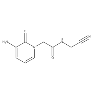 2-(3-amino-2-oxo-1,2-dihydropyridin-1-yl)-N-(cyanomethyl)acetamide Structure