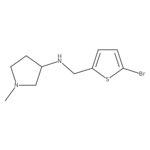 N-[(5-bromothiophen-2-yl)methyl]-1-methylpyrrolidin-3-amine Structure