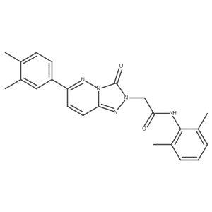 N-(2,6-dimethylphenyl)-2-(6-(3,4-dimethylphenyl)-3-oxo-[1,2,4]triazolo[4,3-b]pyridazin-2(3H)-yl)acetamide结构式