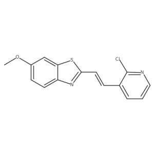 2-[2-(2-Chloropyridin-3-yl)ethenyl]-6-methoxy-1,3-benzothiazole结构式