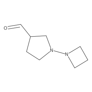 1-(Azetidin-1-yl)pyrrolidine-3-carbaldehyde Structure