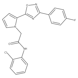 N-(2-chlorophenyl)-2-{2-[3-(4-fluorophenyl)-1,2,4-oxadiazol-5-yl]-1H-pyrrol-1-yl}acetamide Structure
