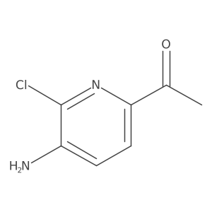 1-(5-Amino-6-chloropyridin-2-YL)ethan-1-one结构式