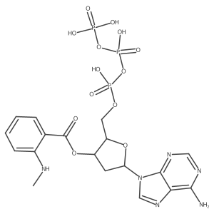3'-O-(N-Methylanthraniloyl)-dATP结构式