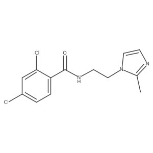 2,4-dichloro-N-(2-(2-methyl-1H-imidazol-1-yl)ethyl)benzamide Structure
