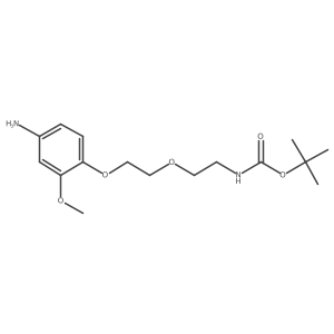 {2-[2-(4-Amino-2-methoxyphenoxy)-ethoxy]-ethyl}-carbamic acid tert-butyl ester Structure